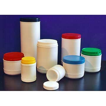 Pot rond clipable inviolable en plastique