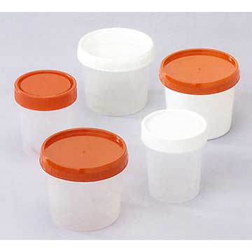 Pot conique rouge en plastique (PP)