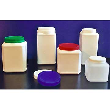 Pot carré clipable inviolable en plastique