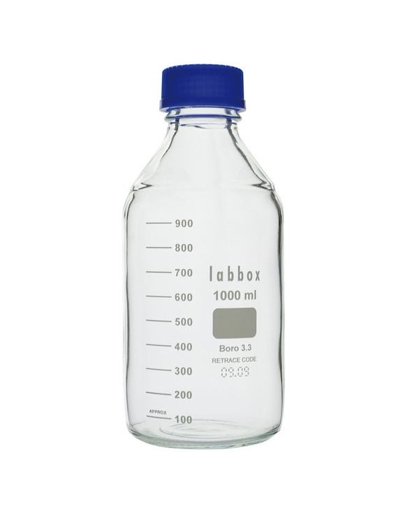 Flacon gradué ISO en verre borosilicaté 3.3 - Labbox - Fourni-Labo